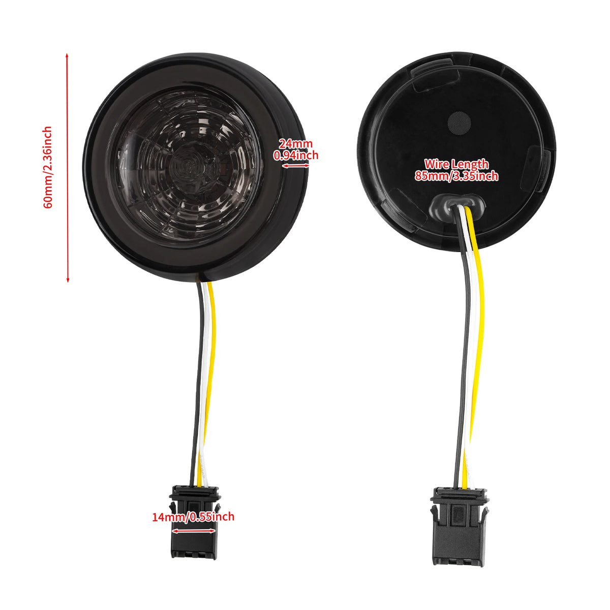 Motorcycle Bullet Turn Signal Rear Inserts LED Light Running Indicator For Harley FXSE 2016-17 Softail Sport Glide FLSB 2018-25