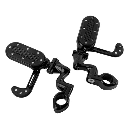 Motorcycle Footrest Highway Footpeg Adjustable 32mm Foot Pegs Pedal For Harley Touring Road King Softail Fat Boy Breakout Dyna