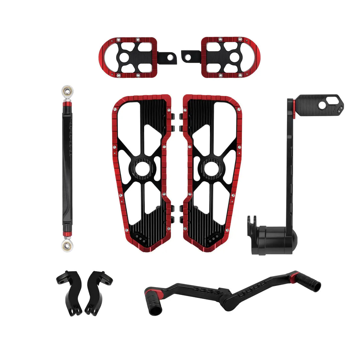 Motorcycle Floorboards Driver Passenger Footrest Shifter Lever Brake Arm Kit For Harley Touring Road Electra Street Glide 08-25