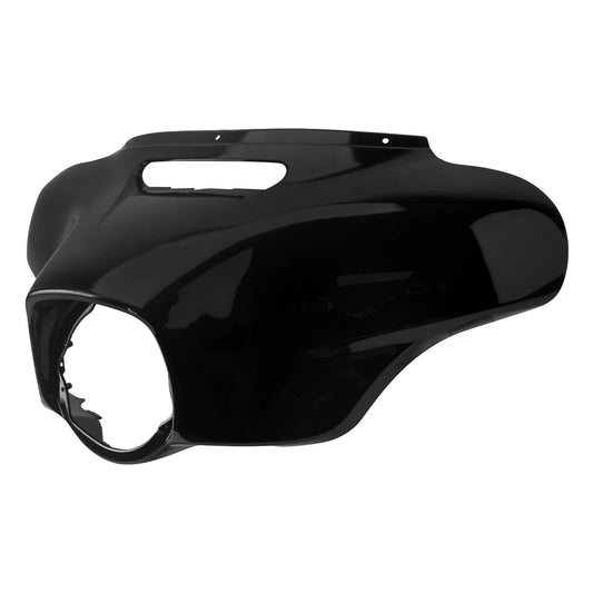 Motorcycle Front Headlight Fairing Black Batwing Outer Cowl Cover For Harley Touring Street Electra Glide Ultra Limited 2014-24