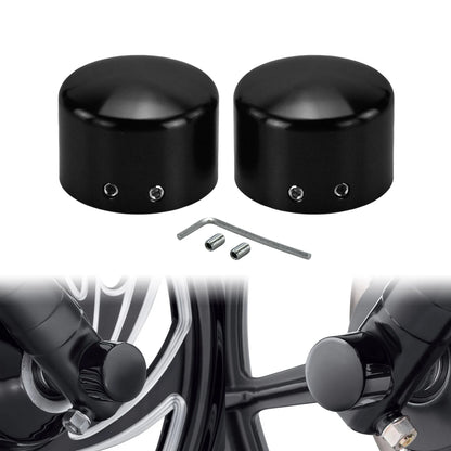 Motorcycle Front Axle Nut Bolt Cover Aluminum Caps For Harley Sportster XL Touring Road King Glide Softail FLHC FXB Dyna VRSC