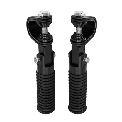 Universal Motorcycle Foot Pegs 1" 1.25" Highway Crash Bar Footpegs Engine Guard Clamp Footrest Pedal for Harley Softail Touring