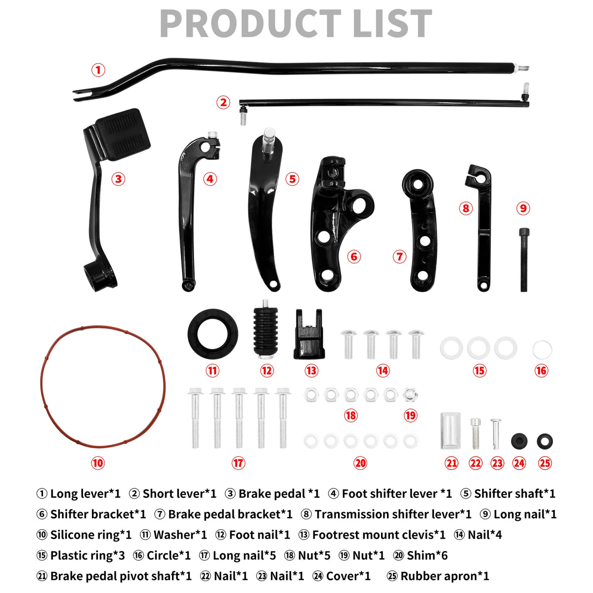Motorcycle Forward Controls Complete Linkages Kits Black Forward Foot Controls For Harley Dyna Fat Bob Low Rider FXDWG 2006-2017