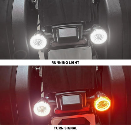Motorcycle Bullet Turn Signal Rear Inserts LED Light Running Indicator For Harley FXSE 2016-17 Softail Sport Glide FLSB 2018-25
