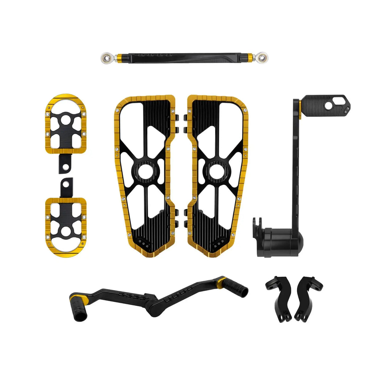 Motorcycle Floorboards Driver Passenger Footrest Shifter Lever Brake Arm Kit For Harley Touring Road Electra Street Glide 08-25