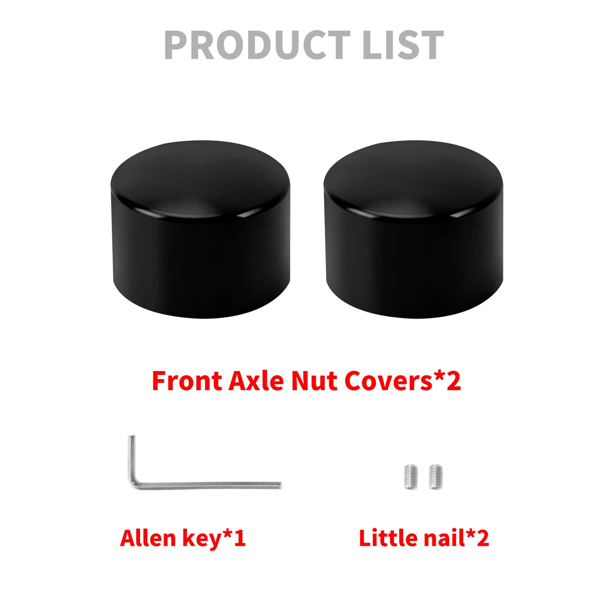 Motorcycle Front Axle Nut Bolt Cover Aluminum Caps For Harley Sportster XL Touring Road King Glide Softail FLHC FXB Dyna VRSC