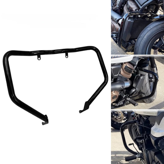 Motorcycle Highway Crash Bar Front Engine Guard Black Falling Protector Bumpers For Harley Sportster S RH1250S 2021-Later