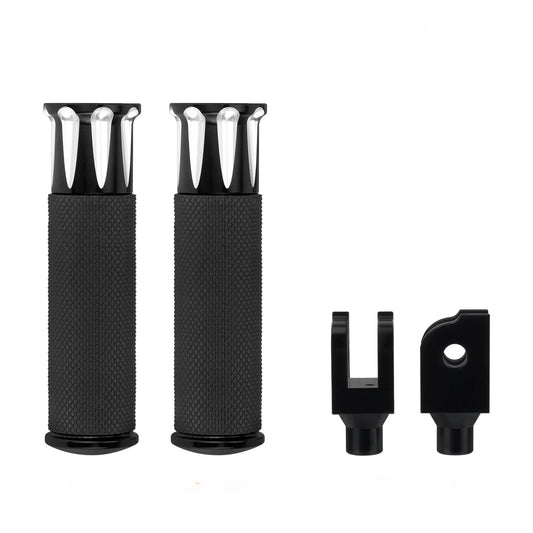 Motorcycle Front Footrest Rear Footpegs Driver Passenger Foot Pegs Rider Pedal For Harley Softail 2018-2025 FXBR Street Bob FXLR