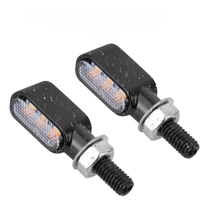 Motorcycle Mini LED Light Indicator E Mark Turn Signal M8 Thread Front Rear Lamp Universal For Harley FLHR For Yamaha For Honda