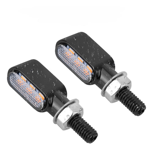 Motorcycle Mini LED Light Indicator E Mark Turn Signal M8 Thread Front Rear Lamp Universal For Harley FLHR For Yamaha For Honda